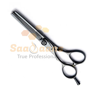 กรรไกรตัดผมใบมีดคมทำจากสเตนเลสเคลือบสีดำสำหรับมืออาชีพกรรไกรตัดผม - Product Image 2