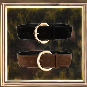 Cinturón de Cuero Vacuno con Hebilla de Cobre, Personalizable con Logotipo, Estilo Vintage, Ecológico, Ancho y Largo Ajustables - Product Image 3