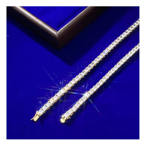 Collar de Moissanita de Alta Claridad con Corte Esmeralda, Colgante Hip Hop Bling, Joyería Unisex - Product Image 2