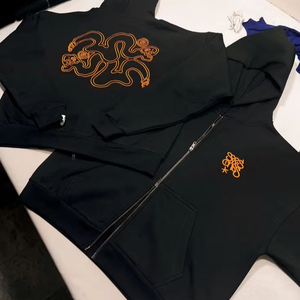 <b>Men's</b> Winter Solid <b>Zipper</b>-Up <b>Hoodies</b> 100% Cotton Customized Logo & Design High Quality - Product Image 1