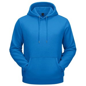 Men's <b>Purple</b> Hooded Sweatshirt Regular Fit Solid Color Casual Autumn Wear With Pocket Knitted Fleece Material 2027 - Product Image 5