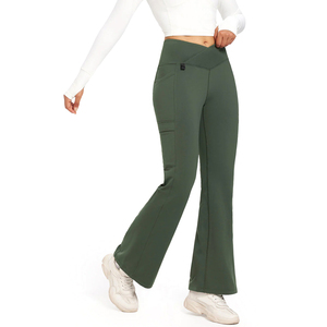 Women's Casual Breathable Cargo Jogger Pants Mid Waist Wide Leg Baggy Oversized Style Lightweight Women Trouser - Product Image 1