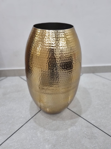 Vases à fleurs en métal forgé pour décoration intérieure, design martelé, grand vase pour plantes décoratives de salon de luxe - Product Image 2