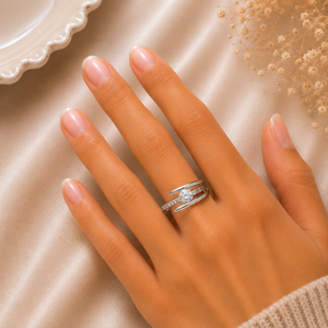 Classy Round Cut Lab Grown Diamond <b>Ring</b> 925 Silver 9kt, 14kt, 18kt Gold Diamond <b>Rings</b> for Women's Engagement <b>Ring</b> - Product Image 2