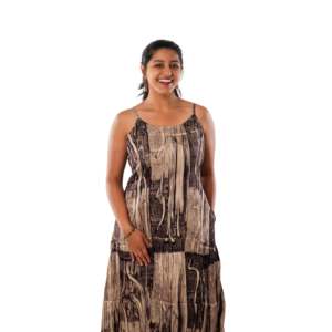 Biscuit Modal Ajrakh Spaghetti Une Pièce - Product Image 3