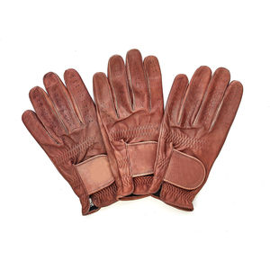 Guantes de Equitación de Cuero Genuino Premium para Hombre y Mujer, Transpirables, Perforados, Suaves y Antideslizantes - Product Image 5