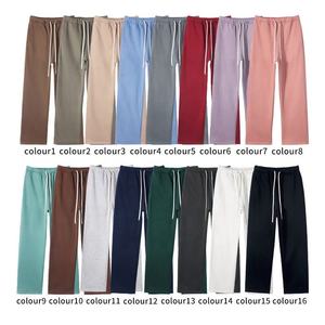 Pantalon de survêtement OEM en gros, 17 couleurs, vierge, personnalisable, en molleton uni, pour homme - Product Image 3