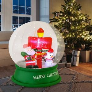 4 Feet Outdoor Christmas Inflatable Snow Globe Festive Holiday Yard Decoration - Product Image 6