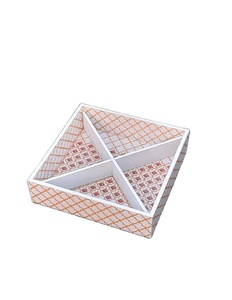 Boîte à fruits secs en bois massif personnalisée en gros assiette à fruits carrée avec couvercle salon nouvel an boîte à bonbons noix boîte de rangement en verre - Product Image 1