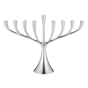 Decorative Metal Menorah Candle Holder With Artistic Design For Dining Room And Festival Decoration Accessories - Product Image 1