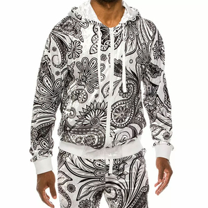 Survêtements d'hiver personnalisés pour hommes avec fermeture éclair, imprimés par sublimation, confortables, style streetwear, vente en gros - Product Image 6