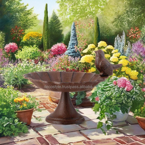 โลหะโบราณ Bird Bath - Product Image 3