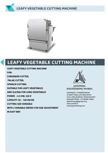 Máquina Cortadora de Vegetales de Hoja Automática de Alta Eficiencia, la Más Vendida, para Restaurantes y Empresas de Catering, Disponible para la Venta - Product Image 2