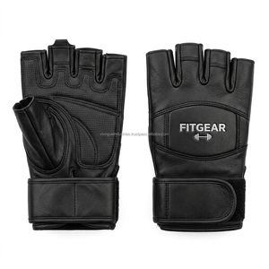 OEM Custom Leather Gym Workout <b>Gloves</b> Padded Palm <b>Weight</b> <b>Training</b> <b>Gloves</b> Low MOQ Supplier - Product Image 2