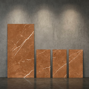 Carreaux de sol et de mur en porcelaine brillante Alessia Natural 800x1600mm, aspect marbre, design intérieur de luxe, garantie 5 ans, épaisseur 10mm - Product Image 3