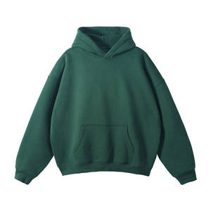Sudadera con Capucha Extra Grande para Hombre, Color Sólido, Felpa de Algodón, Diseño Casual con Bolsillos, Estilo Tejido Extra Grande para Otoño - Product Image 4