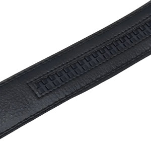 Cinturón de Cuero con Hebilla Dorada de Cierre Automático, Hebilla Plateada, Elegante, Duradero, Ajustable, Cómodo, Informal, para Oficina, para Hombre - Product Image 4