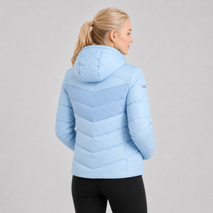Trending <b>Women</b> Puffer <b>Jacket</b> Warm <b>Lightweight</b> Quilted Winter Coat Custom Logo Full Zipper <b>Hooded</b> Casual Outerwear Wholesale - Product Image 4