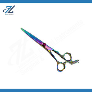 Personal Professional Salon Kit Barber Thinning Scissors & <b>Razor</b> Black Powder Coated Plasma Coated Paper Coated Pakistan - Product Image 4