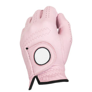 Gants de golf Pyrotect en cuir véritable à doigts entiers, avec sangle de poignet réglable, antidérapants, respirants, légers, motif à pois, unisexe - Product Image 5
