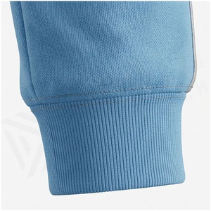 <b>Women</b> Light Blue Tracksuit Set Full <b>Zip</b> Stand Collar Sweatshirt Jogger Pants Breathable Sporty Style Solid Color Midweight - Product Image 6