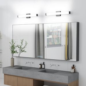 Modern 25-Inch Bathroom <b>Vanity</b> <b>Light</b> 14W LED Bath <b>Lights</b> Cool White 6000K Black <b>Vanity</b> <b>Mirror</b> Modern Bathroom <b>Vanity</b> Lighting - Product Image 5