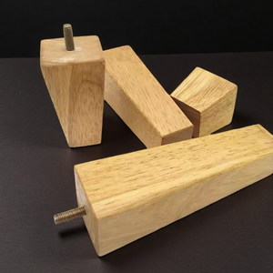 Solid Wood Square Sofa <b>Legs</b> OEM Custom Supplier Wooden Furniture <b>Legs</b> for Couch Cabinet Bed <b>Table</b> Heavy Duty Bulk Production - Product Image 1