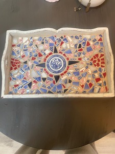 Bandeja de Madera con Estampado Metálico Estilo Glam para Decoración Elegante de Mesas, Bandeja de Servicio al por Mayor - Product Image 6