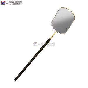 Professional Stainless Steel Lighted Cosmetic <b>Mirror</b> for Eyelash Extensions Non Slip Handle Wide Angle View Artists Beauty - Product Image 3