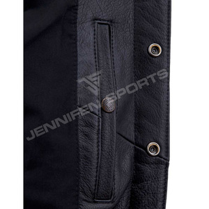 Chaleco de Motocicleta de Cuero Vacuno Genuino, Corto, Transpirable, para Hombre, Estilo Casual, de Alta Calidad, Hecho a Medida, en Oferta - Product Image 5