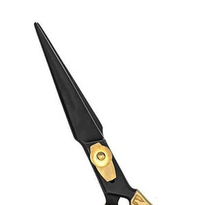 Ciseaux de barbier professionnels 6,5 pouces Or Noir Ciseaux de coiffure de salon Grade A+ Acier inoxydable 4Cr13 Pour droitiers - Product Image 2