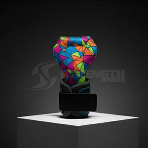 Agarraderas de cuero duraderas para levantamiento de pesas con soporte premium para refuerzo del núcleo y fuerza. - Product Image 6