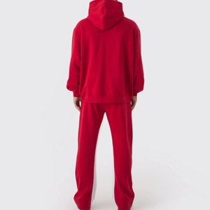 Tracksuit Tracksuits Heavyweight Cotton Printed Mens Tracksuit Custom Logo Flared Stacked Sweatpants and Hoodie <b>Set</b> for Men - Product Image 3