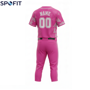 Vente en gros d'uniformes d'équipe de baseball personnalisés, maillot et pantalon de baseball sublimés de haute qualité avec tissu respirant pour l'entraînement - Product Image 3