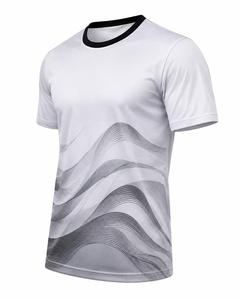 T-shirt pour homme à manches courtes, col rond, style sublimation, motif tricoté, polyester, coupe décontractée, respirant, design tendance - Product Image 2