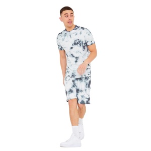 Ropa de gimnasia personalizada OEM para hombre, conjuntos gemelos, camisetas y pantalones cortos de entrenamiento ajustados, 100% algodón, secado rápido, venta al por mayor - Product Image 1