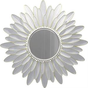 La résistance et l'élégance des cadres de miroir en métal font de ces cadres un investissement intelligent et élégant, un cadre de miroir en forme de feuille incroyable. - Product Image 4