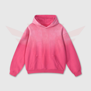 Sudadera con Capucha Extra Grande para Hombre, 100% Algodón, Teñido Degradado, Casual, Manga Larga, con Bolsillo, Forro Polar Tejido, Ecológica - Product Image 3