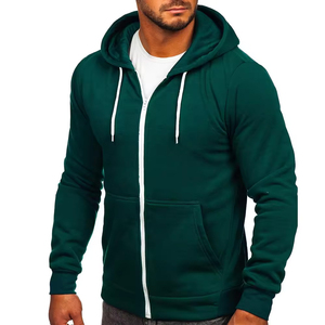 Wholesale Unisex 300G Heavyweight Zip Hoodie 100% Cotton Blend Plus Size Oversized Sweatshirt Custom Logo Printed Hoodies - Product Image 5