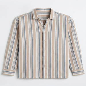 Camisa Casual Elegante para Hombre con Múltiples Rayas, Cómoda, Fabricación OEM en India, Disponible en 100% Algodón Puro - Product Image 3