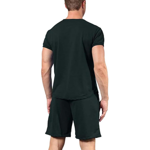 Conjunto a juego para hombre, fabricante de camisetas de algodón y pantalones cortos cargo, conjunto de 2 piezas para verano, OEM, ODM, al por mayor - Product Image 6