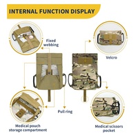 Trousse de premiers secours tactique avec système Molle, sac de survie EDC IFAK, comprend un garrot, un bandage et des fournitures de traumatologie pour la chasse
