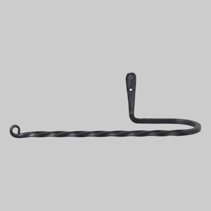 Toallero individual de hierro forjado negro rústico vintage, gancho de pared para el hogar, hoteles, accesorio de baño - Product Image 5
