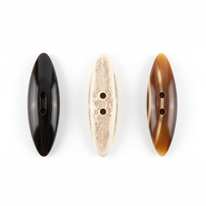 Handmade Eco-Friendly Buffalo Horn Charms Natural Shape Polished Rustic Home Decoration <b>Toggle</b> Buttons - Product Image 4