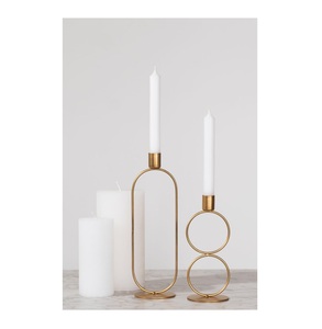 Porte-bougie en acier contemporain pour la décoration d'hôtel, les centres de table de mariage, les tables de restaurant et la décoration intérieure - Product Image 5