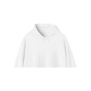 Robe pull à capuche en polaire pour femme, personnalisée, 100 % coton, respirante, coupe-vent, écologique, 360 g, avec broderie gaufrée sur le devant - Product Image 2