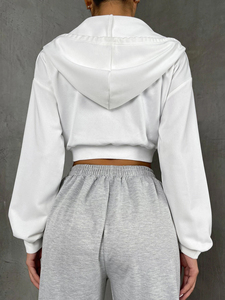 Sudadera de Mujer de Alta Calidad con Lentejuelas en Toda la Superficie, Cuello Redondo, Hombros Caídos, Colección Otoño, Felpa Suave, Bordado Brillante - Product Image 3