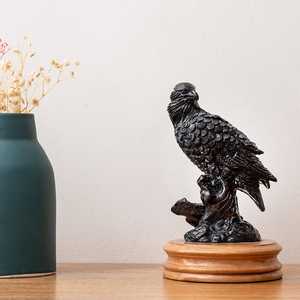 Masterpiece Handmade Brass Eagle Sculpture <b>Figure</b> Traditional Animal Decor for Living Room Floor Display Modern Design - Product Image 3