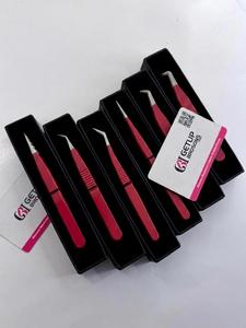 Pince à épiler professionnelle GETUP BROSONS IMPEX en acier inoxydable durable, anti-magnétique, anti-statique, à pointe lisse de 10 mm - Product Image 2