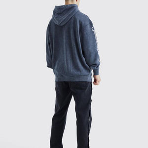 Vente en gros Best Basics, Sweat à capuche pour homme en mélange de coton délavé à l'acide / Sweat à capuche pour homme délavé à l'acide, style streetwear, sur mesure, en promotion - Product Image 5